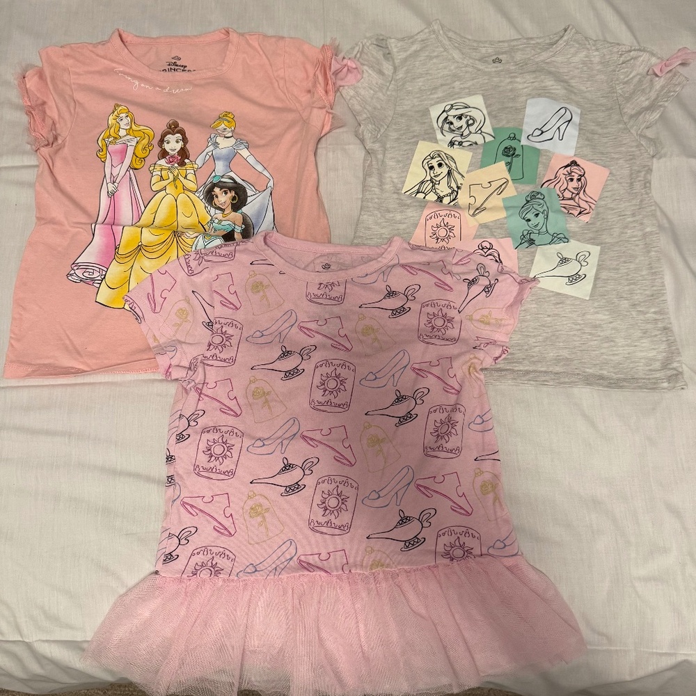Multi colors design girls tops shirt blouses size start 6-10